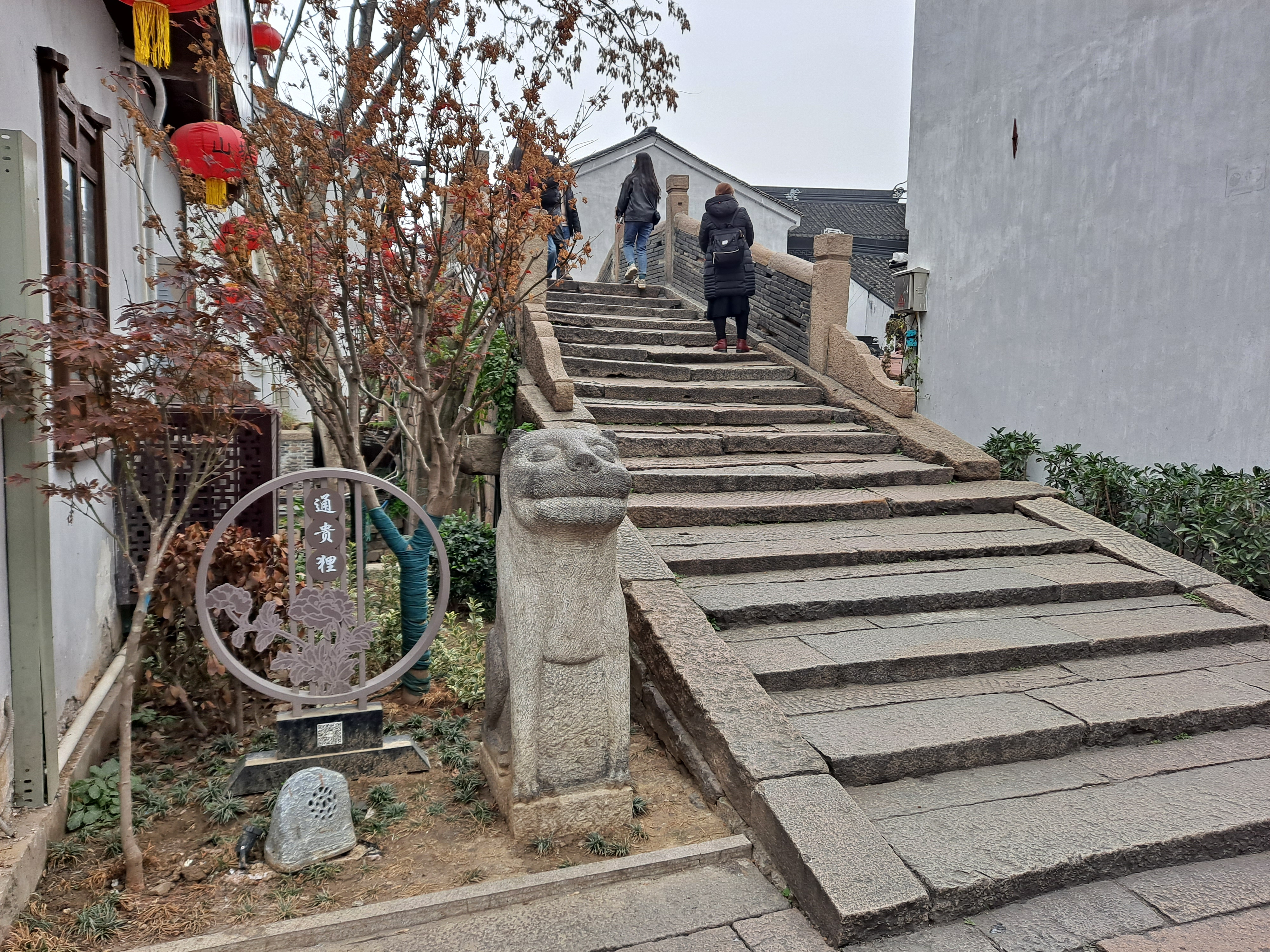 A stone crossing and a new perspective on the street.